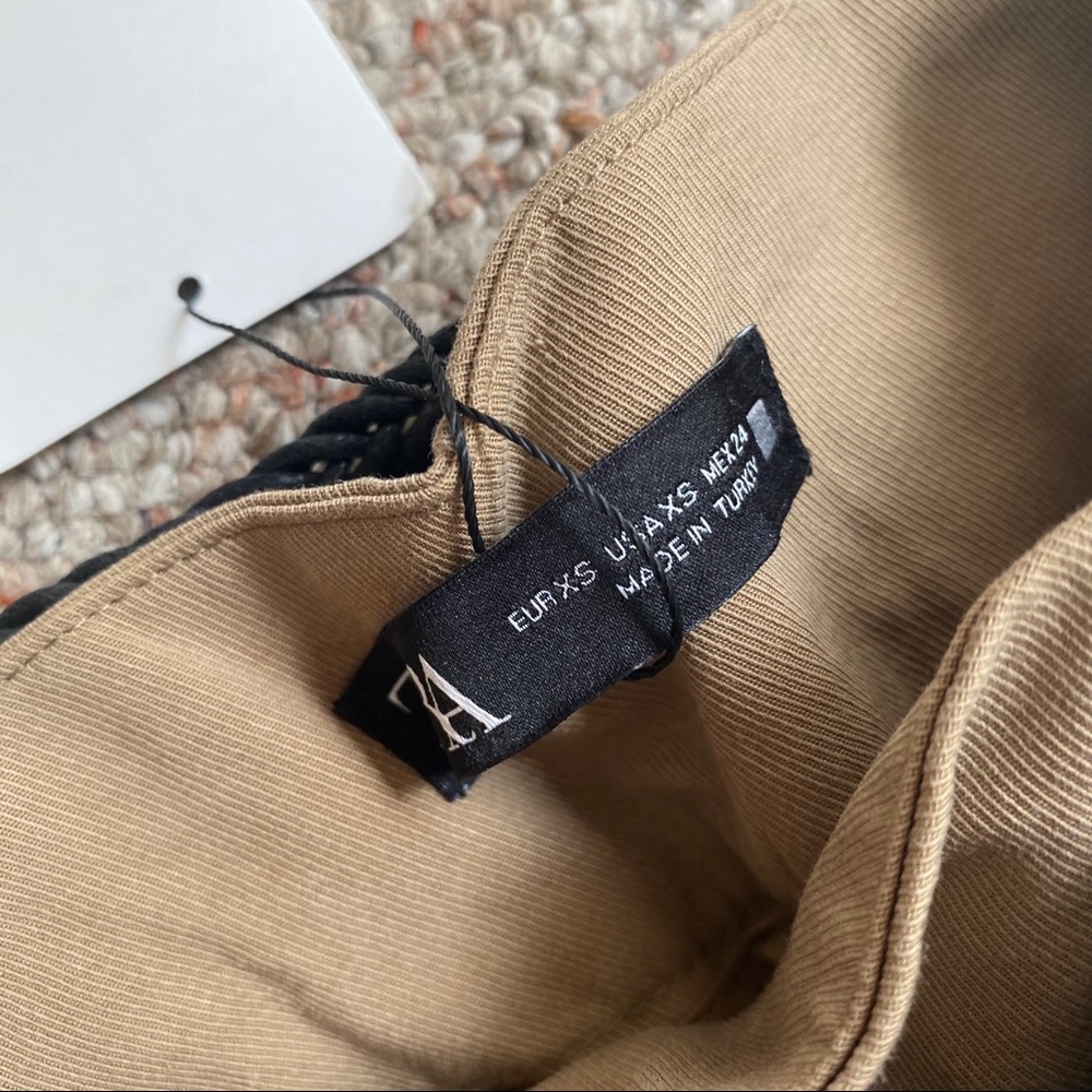 Zara Belted Pleated Pants - Picture 7 of 8